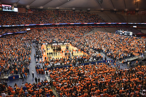Syracuse packs the Carrier Dome for a basketball game.