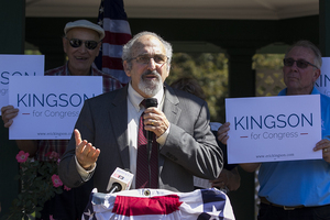 SU Professor Eric Kingson, one of two Democratic candidates for Congress in New York's 24th district, raised $101,301 in the third quarter of 2015.