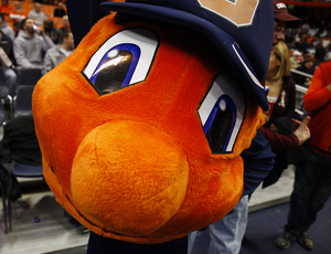 Otto the Orangeman was officially named Syracuse University's mascot in 1997 during a formal vote among students, faculty and alumni.