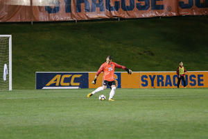 Goalkeeper Hendrik Hilpert ranks fifth in the ACC with 44 total saves. That comes in large part to new drills implemented in practice.

