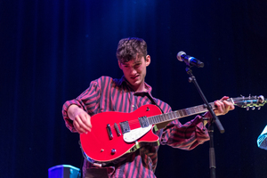 Charlie Burg, a junior music industry major at Syracuse University, was one of the performers at University Union's Bandersnatch concert.