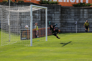 Lysianne Proulx started in net all game for SU and conceded four goals.