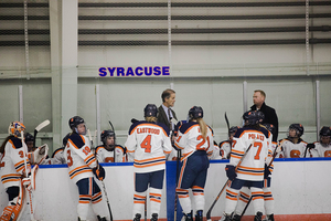 Lindsay Eastwood scored Syracuse's final goal of five on Friday night to give the Orange an overtime win.