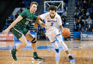 Jeremy Harris is averaging 13.6 points and 5.3 rebounds per game this season. He travels with the Bulls to the Carrier Dome on Tuesday. 