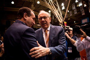 Syracuse is the first team in 13 years to beat a No. 1-ranked Duke team at Cameron Indoor Stadium. 