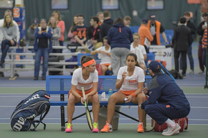 Syracuse couldn't recover after a lost doubles point in its loss.