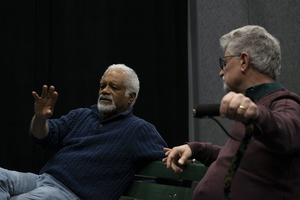 Ted Lange (left) and Fred Grandy from 