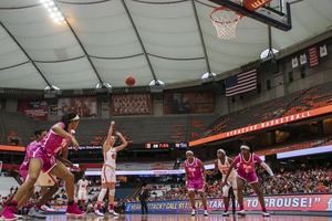 Digna Strautmane had a season-high 18 points for the Orange against Pittsburgh on 7-for-14 shooting.