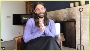 Jonathan Van Ness spoke to an audience of several hundred people in a Zoom webinar organized by University Union. Comedian Michelle Buteau moderated the conversation. 