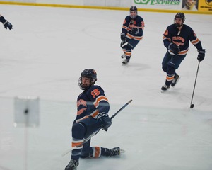 With a delayed club hockey season, Connor Preston has worked with local kids at Twin Ice Rinks.