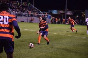 Syracuse goalie Russell Shealy recorded his first career shutout, but Syracuse was unable to get the win against UNC. 