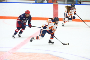 After helping Syracuse finish unbeaten in January, Abby Moloughney and Jesssica DiGirolamo earned CHA monthly awards.