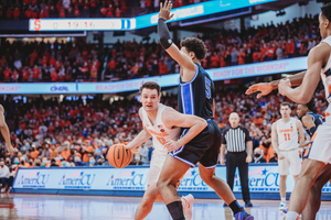 Jimmy Boeheim improved on a poor start in the first half, going 3-for-4 to start the second half.