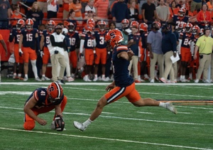 Brady Denaburg went 3-for-6 on field-goal attempts in four games this season.