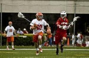 John Lade scooped five ground balls Saturday.