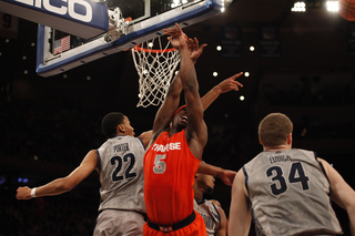 C.J. Fair misses an offensive rebound.