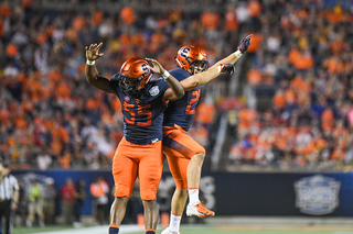 Kendall Coleman led SU with three sacks, resulting in 27 lost WVU yards.