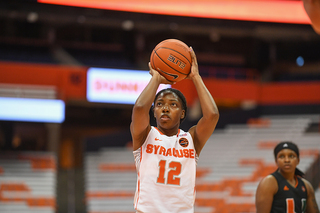 Kiara Lewis dropped 16 points, SU's game-high, on Wednesday.