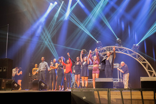 The CSA executive board takes a bow before announcing Mr. and Miss Caribfest.